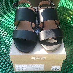 Madewell Black Slingback Sandal